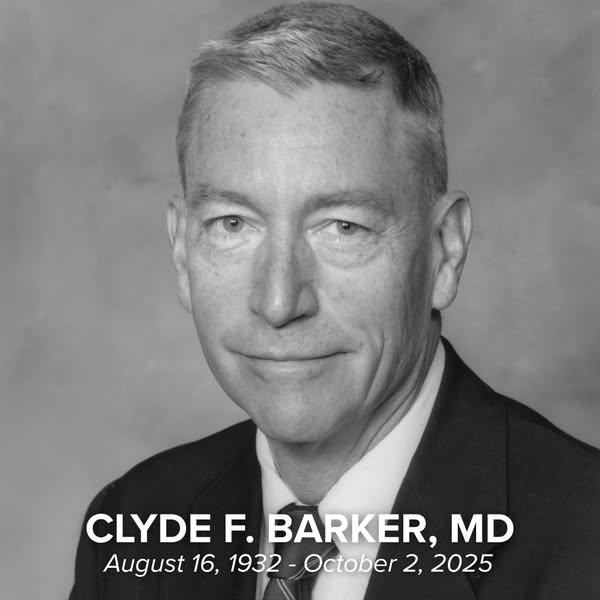 In Loving Memory of Dr. Clyde F. Barker