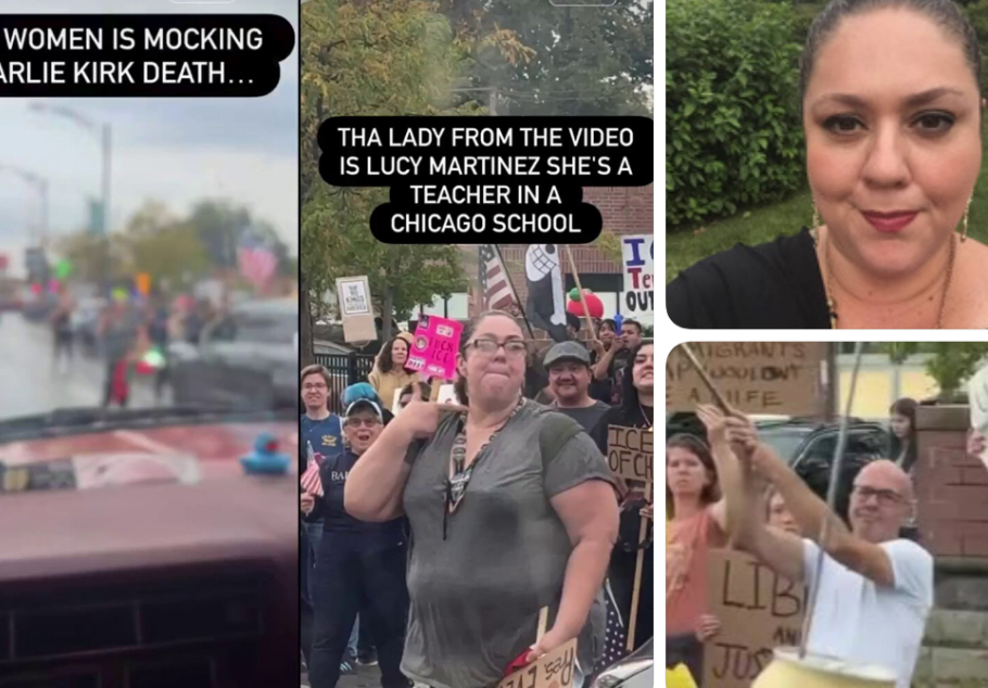 Outrage Erupts After Teacher Seen Mocking Charlie Kirk’s Assassination at Protest